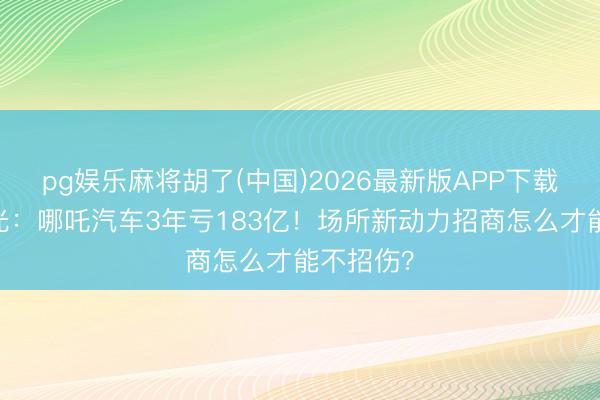 pg娱乐麻将胡了(中国)2026最新版APP下载 央视曝光：哪吒汽车3年亏183亿！场所新动力招商怎么才能不招伤？